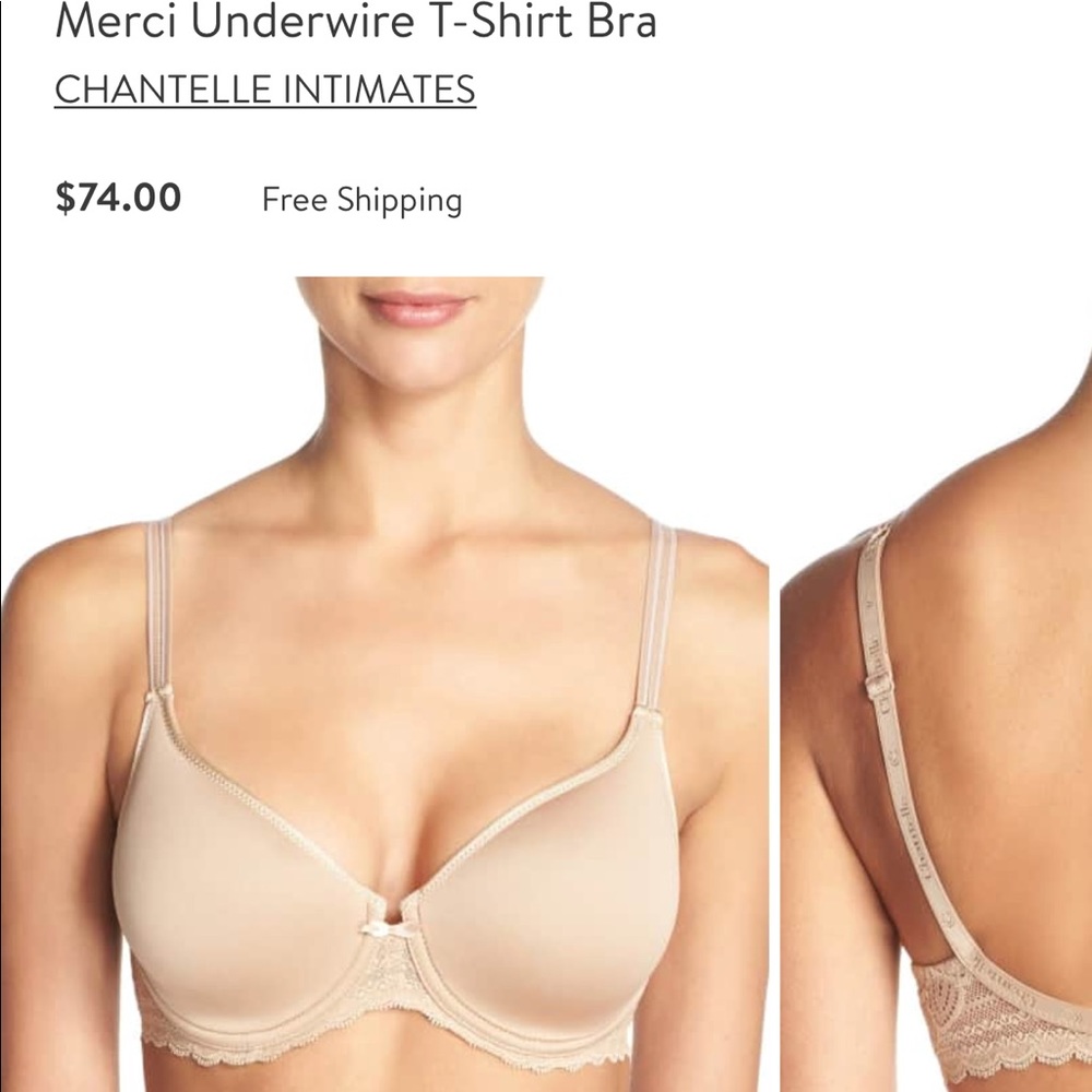 Chantelle bra, merci underwire T-shirt bra